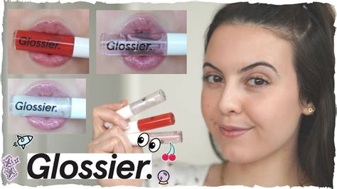 New Shades of Glossier Lip Gloss | Review + Swatches - YouTube