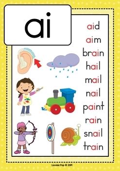 Digraph / Vowel Team AI: Phonics Word Work {Multiple Phonograms} by Lavinia Pop