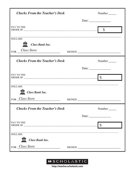 Blank Check Template Printable