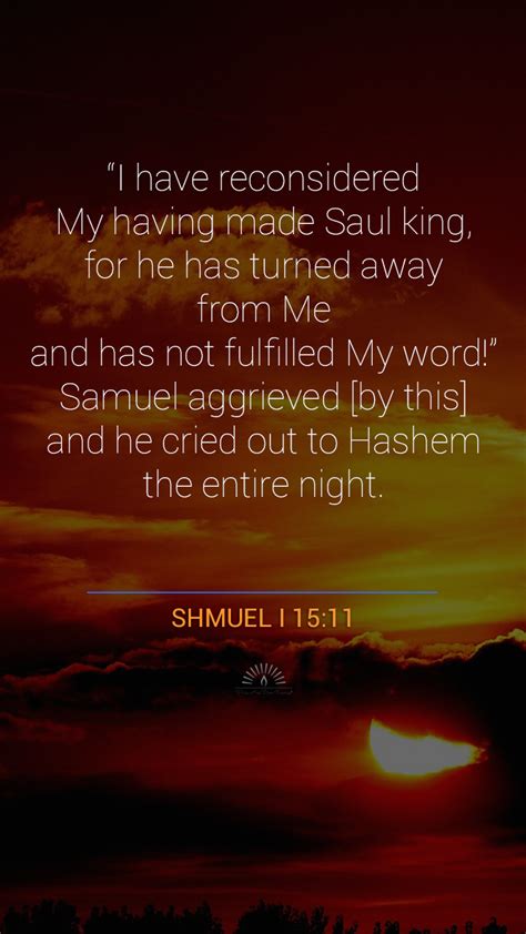 1 SAMUEL Chapter 15 | Daily Holy Bible Reading