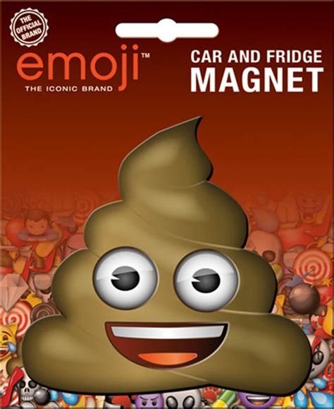 Emoji Smiling Poop Photo Image Car Magnet | Starbase Atlanta