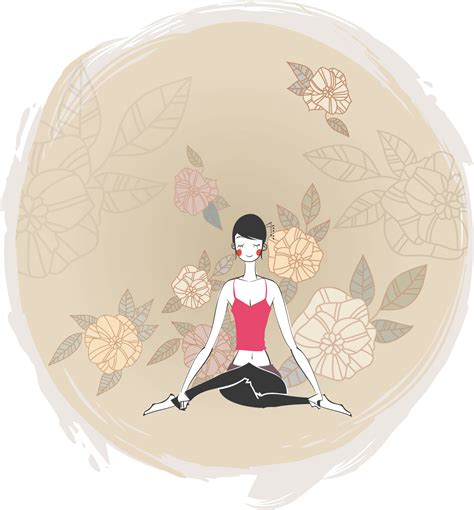 Yoga Illustration Dona Vector Graphics Cartoon Transparent HQ PNG Download | FreePNGImg