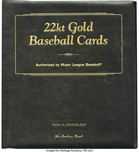 The Danbury Mint 22kt Gold Baseball Cards Collection. Set 1 | Lot ...