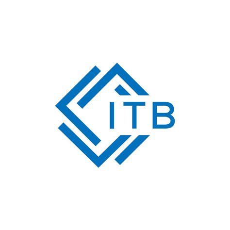 ITB letter logo design on white background. ITB creative circle letter logo concept. ITB letter ...