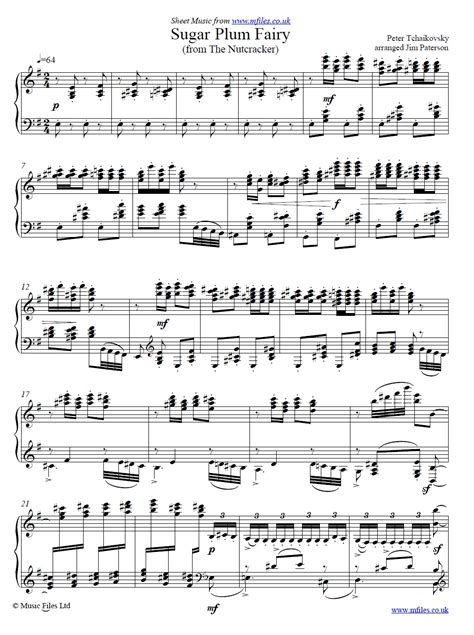 Sugar Plum Fairy arranged for piano from Tchaikovsky's The Nutcracker : Classical Sheet Music