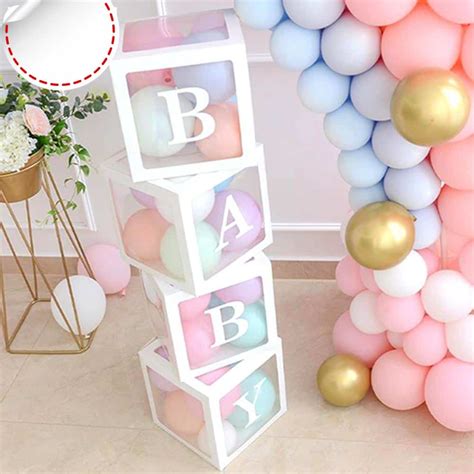 Transparent Birthday Box Name Letters Best Baby Shower Ideas Supplies | Party supplies online