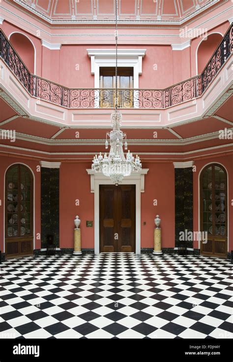 The Hall at Mount Stewart House, Co. Down, Northern Ireland. The room Stock Photo, Royalty Free ...