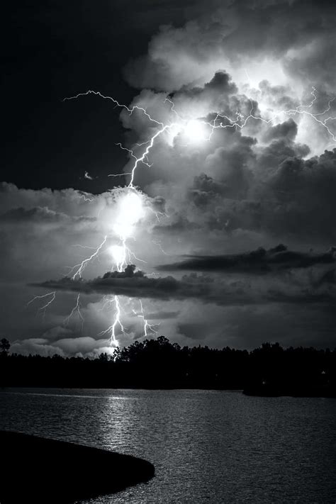 Download Magnificent Black and White Storm View Wallpaper | Wallpapers.com