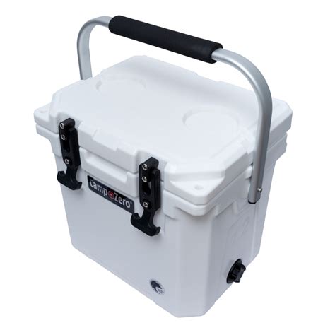 CAMP-ZERO 12 - 12.6 Qt. Premium Cooler with Molded-In Cup Holders | White