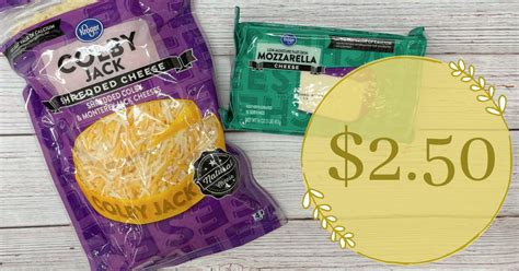 Kroger brand Cheese (BIG Blocks and Shreds) is ONLY $2.50 each ...