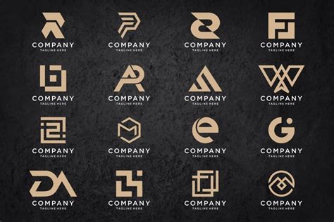 Set of monogram logo design -SVG file - PART 8