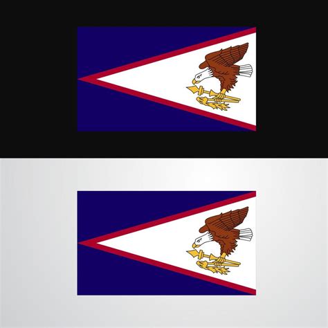 American Samoa Flag banner design 14246777 Vector Art at Vecteezy