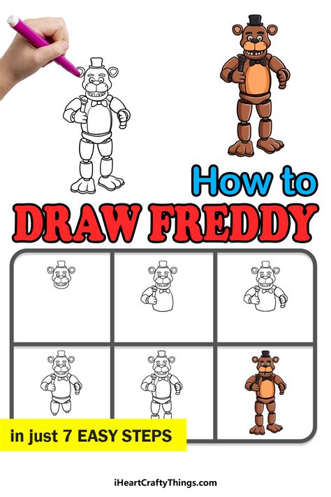 How to Draw Freddy Fazbear - Ross Sommor60