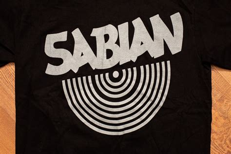 90s Sabian Cymbals Logo T-shirt, S, Vintage Tee, Drums, Rock Drummer ...