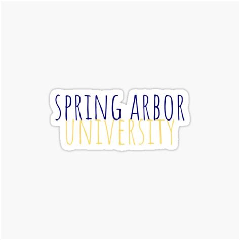 "Spring Arbor University" Sticker by sondranielsen | Redbubble