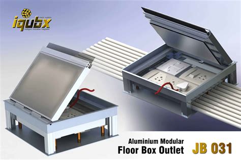 Electrical floor box, Aluminium recessed floor box outlet with sockets