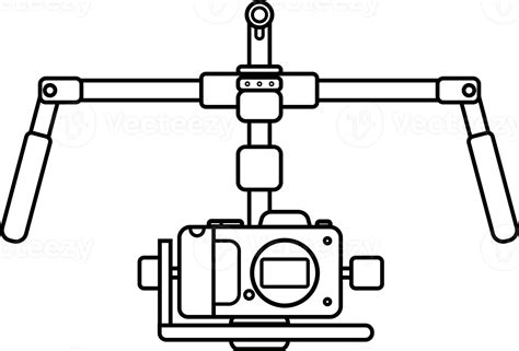 Handheld Steadicam Camera Stabilizer icon. 20522344 PNG