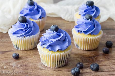 Lemon Blueberry Cupcakes - BubbaPie