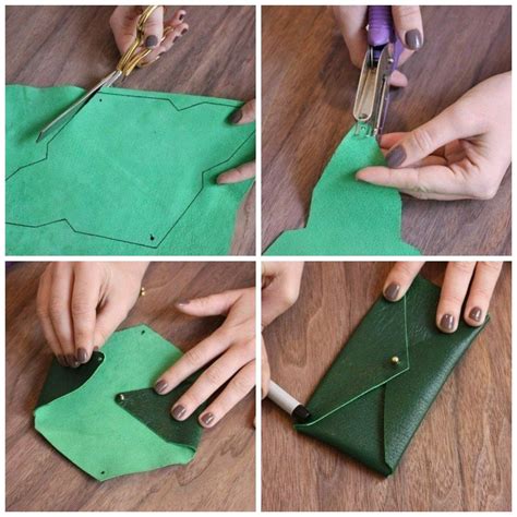 Pocket from Leather | Crafts Tutorials Blog - Ideas For Crafts | Leather diy crafts, Leather ...