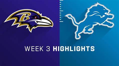 Baltimore Ravens vs. Detroit Lions highlights | Week 3