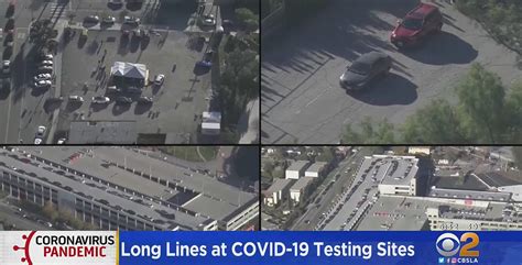 Longer COVID-19 Testing Lines, Wait Times At ER, Seen Across Southern California - CBS Los Angeles