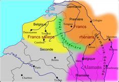 Les Francs entre 400 et 440 - Salian Franks - Wikipedia | Netherlands map, France map ...