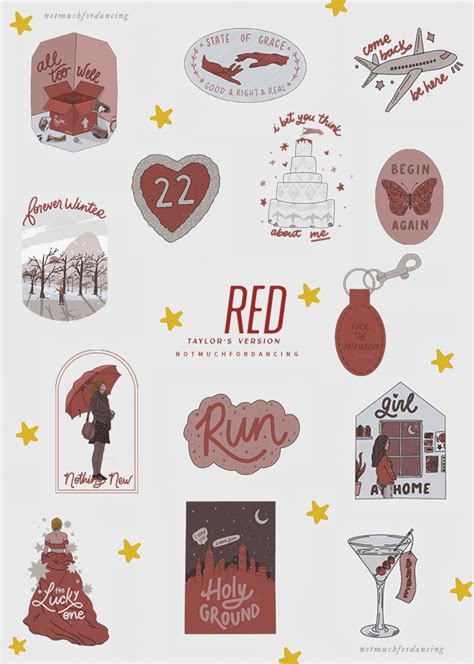 but for you I did : R e d (Taylor’s Version) - Taylor Swift stickers...