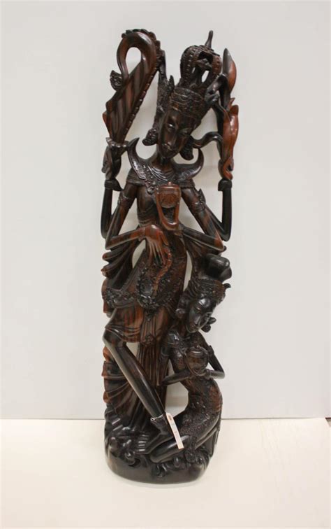 Lot - FIGURAL EXOTIC WOOD CARVING