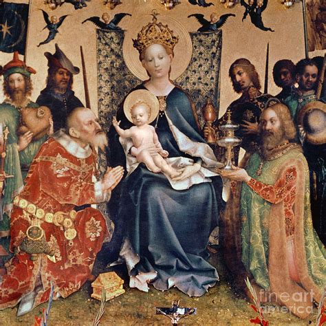 Adoration Of The Magi Altarpiece Painting by Stephan Lochner