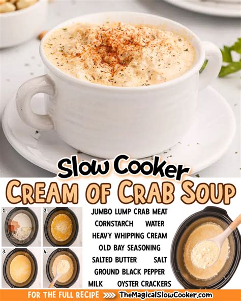 Slow Cooker Cream of Crab Soup - The Magical Slow Cooker