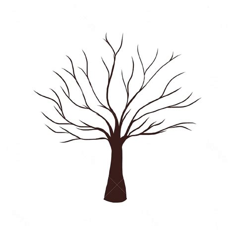 Free Printable Tree Template No Leaves - Printable Templates