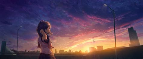 3440x1440 Anime Girl HD Sunrise 2022 3440x1440 Resolution Wallpaper, HD Anime 4K Wallpapers ...