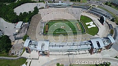 Faurot Field at Memorial Stadium, University of Missouri, Columbia, Aerial View Stock Video ...