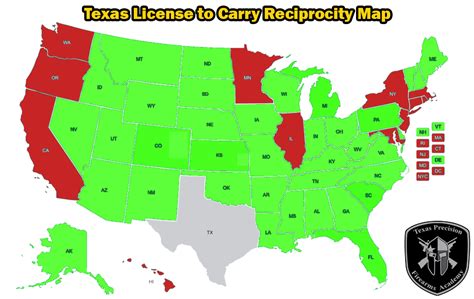 Texas LTC Reciprocity | Texas Precision Firearms Academy