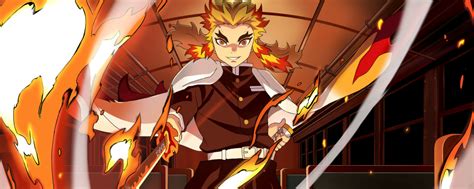 1200x480 Resolution Kyojuro Rengoku 2022 Demon Slayer Art 1200x480 ...