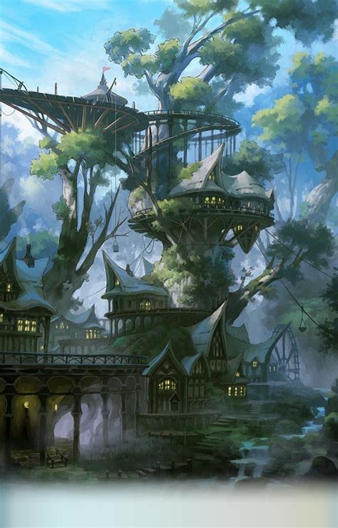 Epic tree house | Fantasy landscape, Fantasy artwork, Fantasy concept art