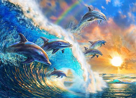 Dolphin Art Wallpaper