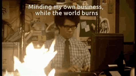 The Itcrowd Minding My Own Burn GIF - The Itcrowd Minding My Own Burn ...