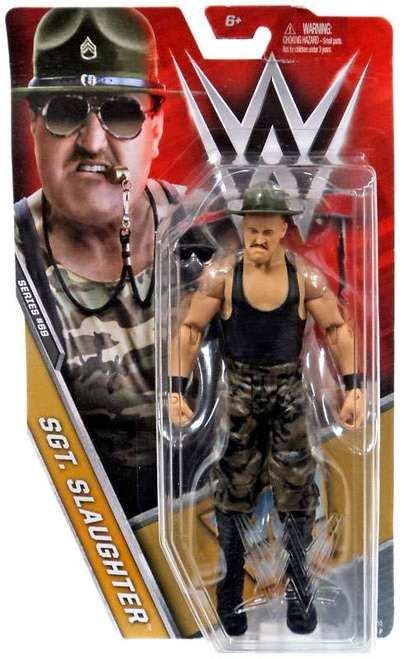 Mattel Toys WWE Wrestling Elite Collection Hall of Fame Sargent Slaughter 6 Action Figure Sports ...