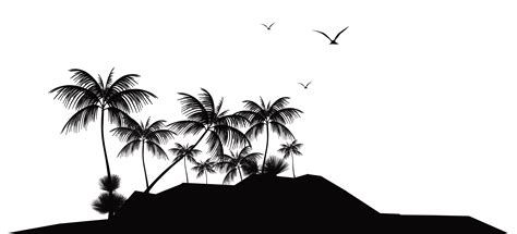 Silhouette Island Tropical Islands Resort Clip art - island png download - 8000*3629 - Free ...