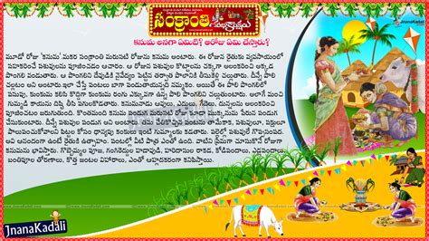 What is kanuma festival and what are the specalities on the day of kanuma information in telugu ...