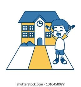 Little Boy School Cartoon Stock Vector (Royalty Free) 1010458099 | Shutterstock