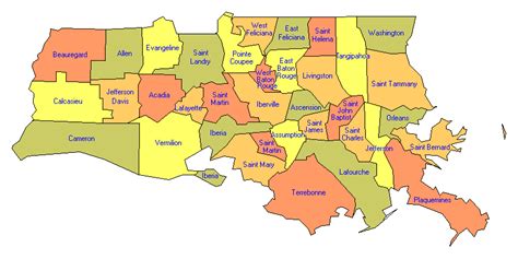 Map Of South Louisiana | Map Of Zip Codes