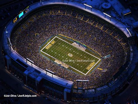 Lambeau Field Aerial Pictures Copyright Joe Oliva