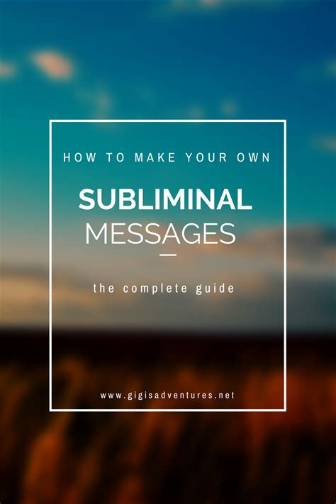 Examples of subliminal messages - dasenode