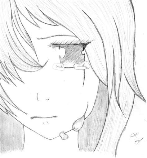 Sad anime girl by AyumiiAii on DeviantArt