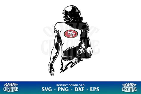 San Francisco 49ers Football Player SVG - Gravectory