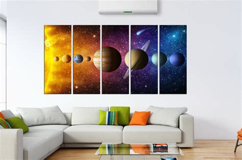 Solar System Canvas Print PLANETS Photo Solar System Wall Art | Etsy