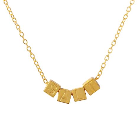 Four-Cube Necklace | Sterling Silver Vermeil | Monte Christo Trade ...