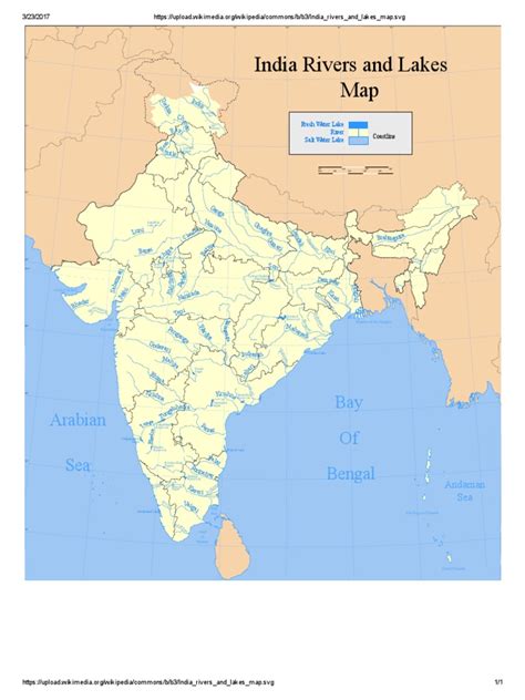 Https Upload - Wikimedia.org Wikipedia Commons B b3 India Rivers and Lakes Map | PDF | Water ...